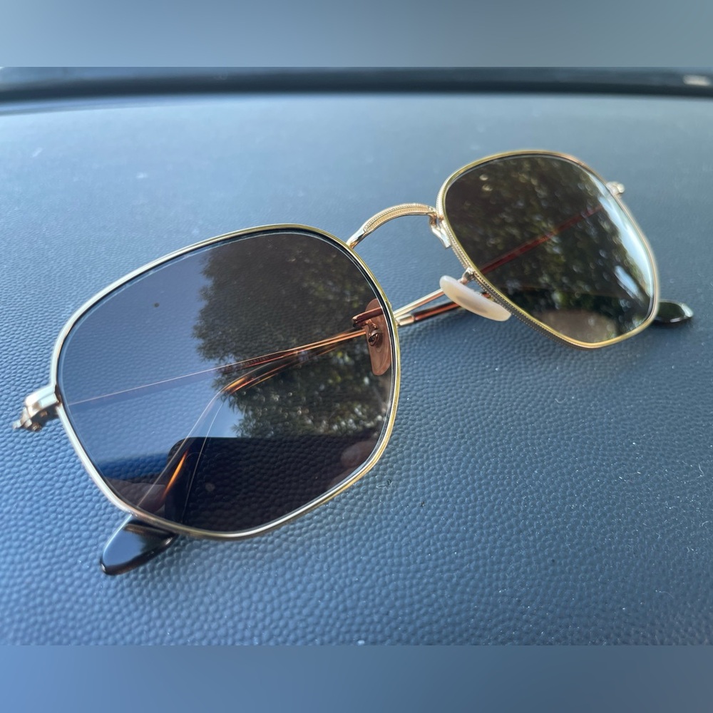 Ray-Ban Hexagonal, Polished Arista Gold, RB3548 Frames